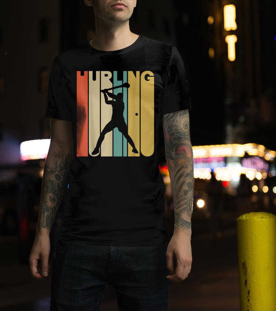 Hurling Vintage Style Retro T-Shirt