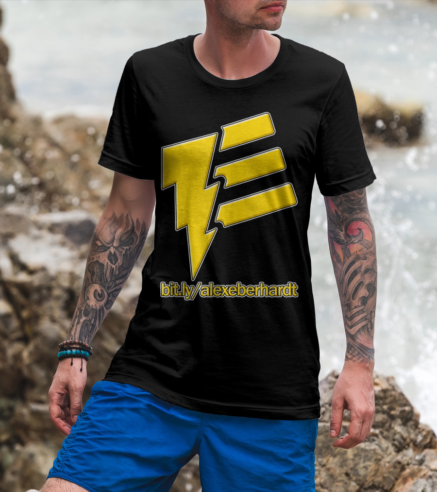 Bit.ly/alexeberhardt Alex Eberhardt Music Yellow Lightning Bolt T-Shirt