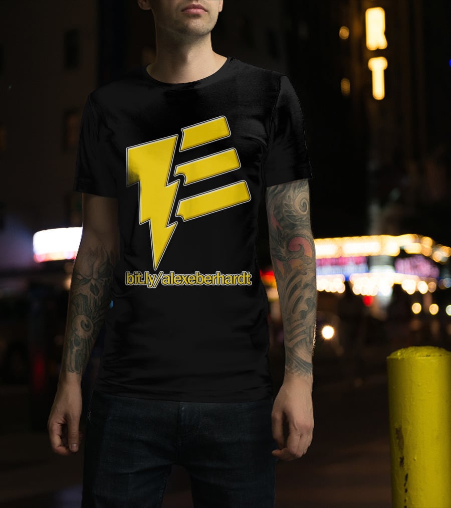 Bit.ly/alexeberhardt Alex Eberhardt Music Yellow Lightning Bolt T-Shirt
