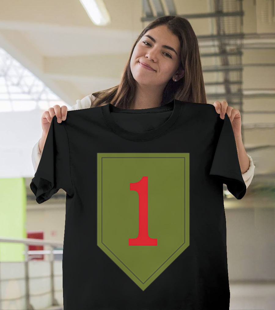 Big Red One 1st Infantry Division Patch Emblem Badge T-Shirt
