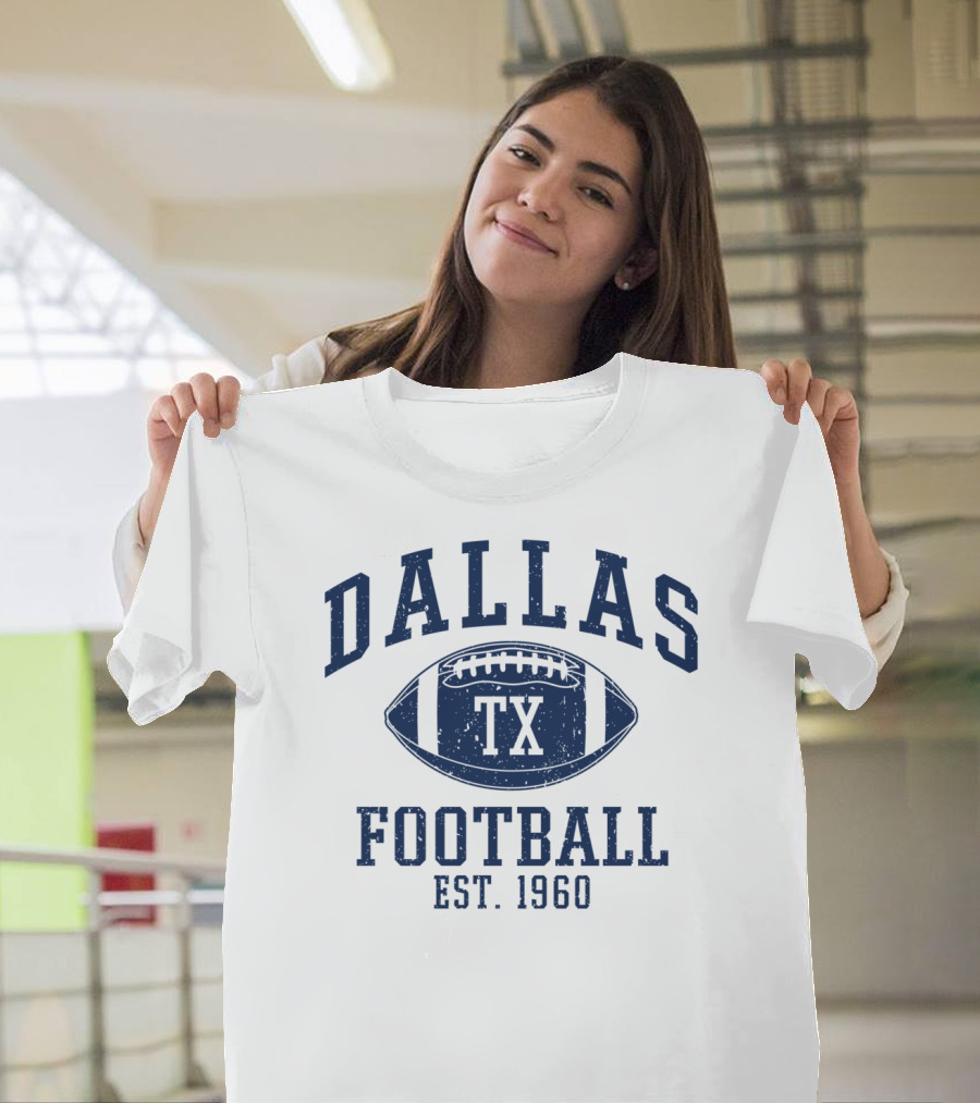 Dallas TX Football Est. 1960 Vintage T-Shirt