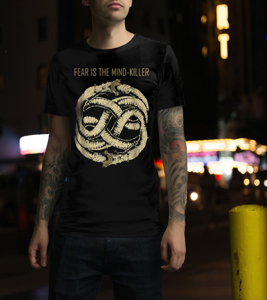 Fear Is The Mind Killer Ouroboros Symbol Dune T-Shirt