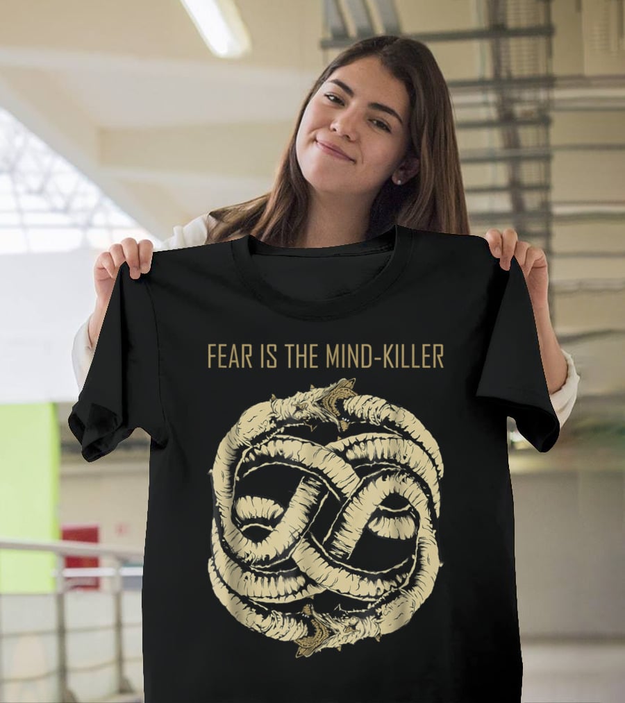 Fear Is The Mind Killer Ouroboros Symbol Dune T-Shirt