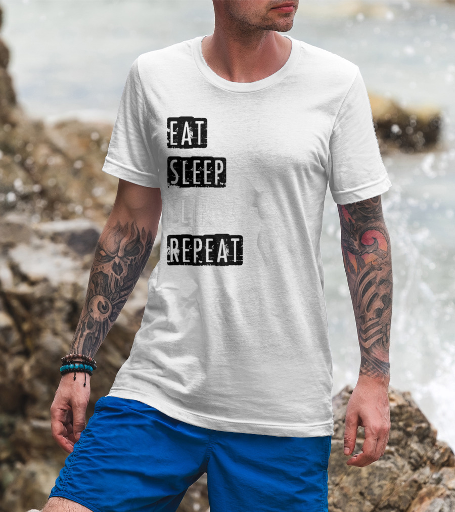 Gymnastics Eat Sleep Flip Repeat Gymnast T-Shirt