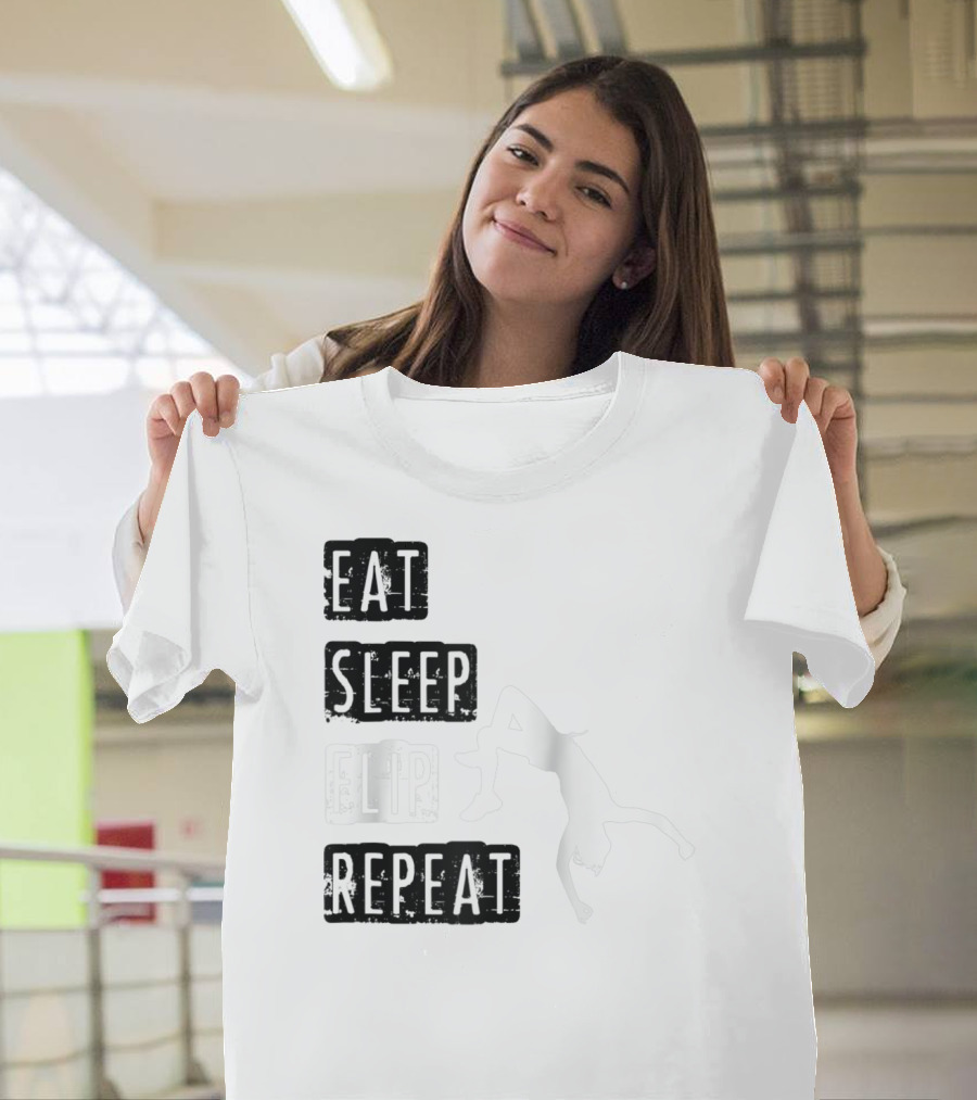 Gymnastics Eat Sleep Flip Repeat Gymnast T-Shirt