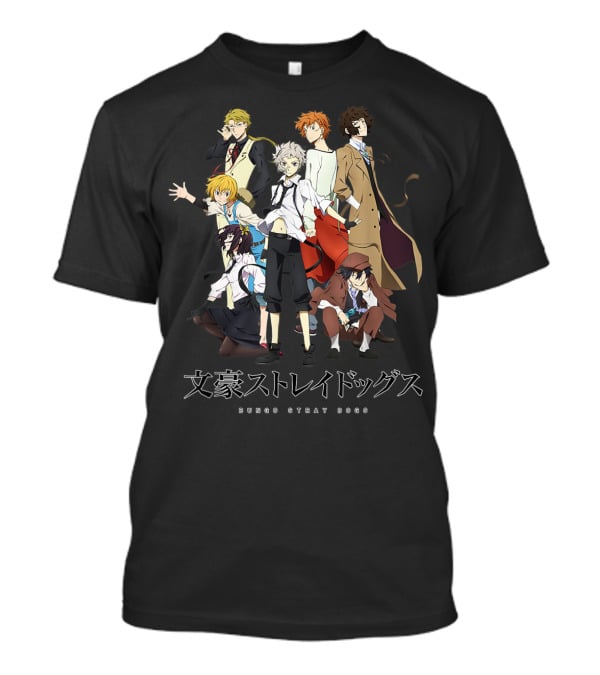 Bungo Stray Dogs Anime Characters Group T-Shirt