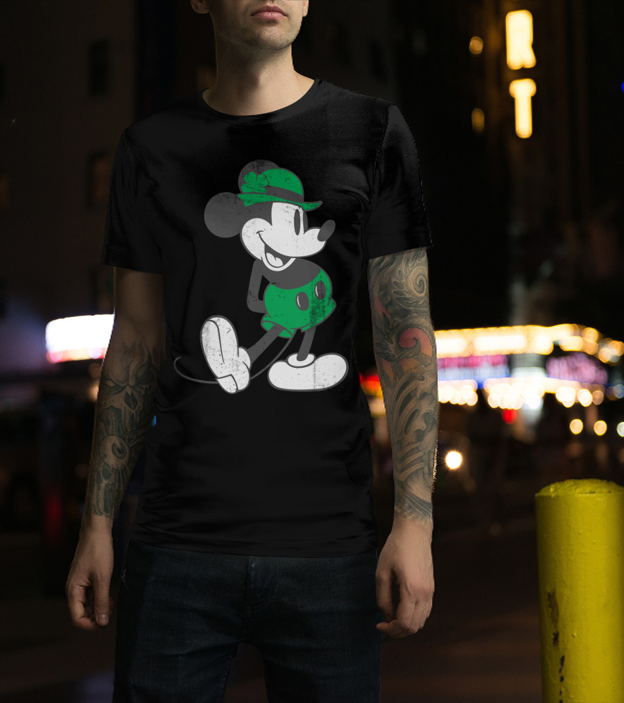 Disney Mickey Mouse Classic Green St. Patrick's Day Edition T-Shirt
