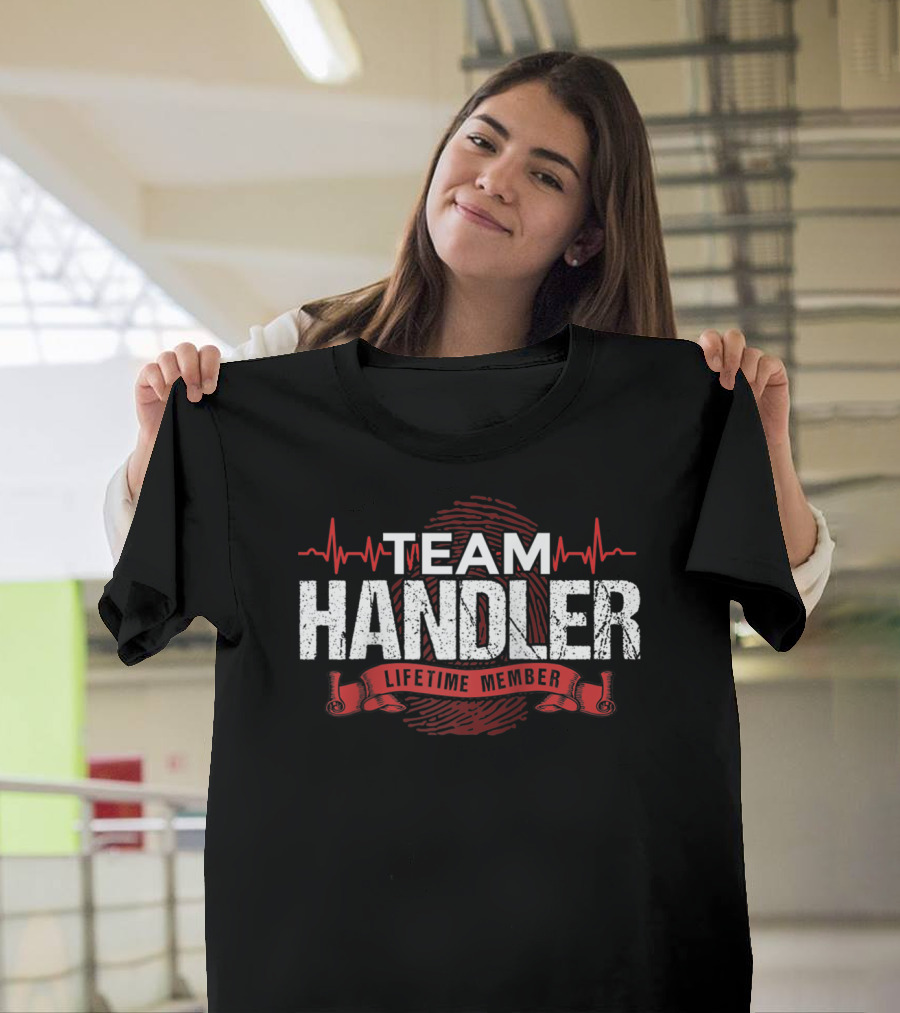 TEAM HANDLER LIFETIME MEMBER DNA HEARTBEAT T-Shirt