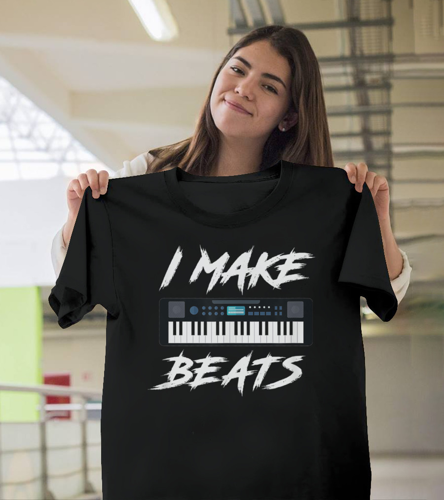 I Make Beats Keyboard DJ Audio Music Producer T-Shirt