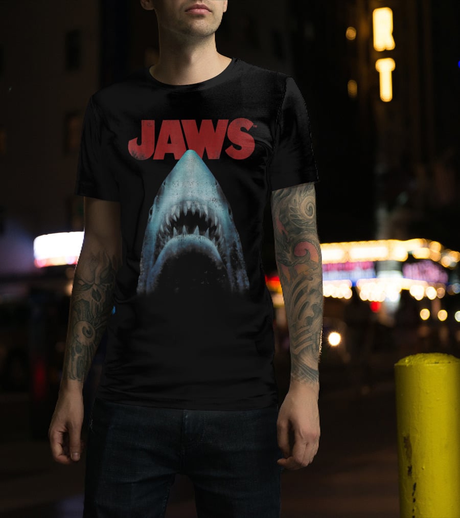Jaws Classic Movie Shark Closeup T-Shirt