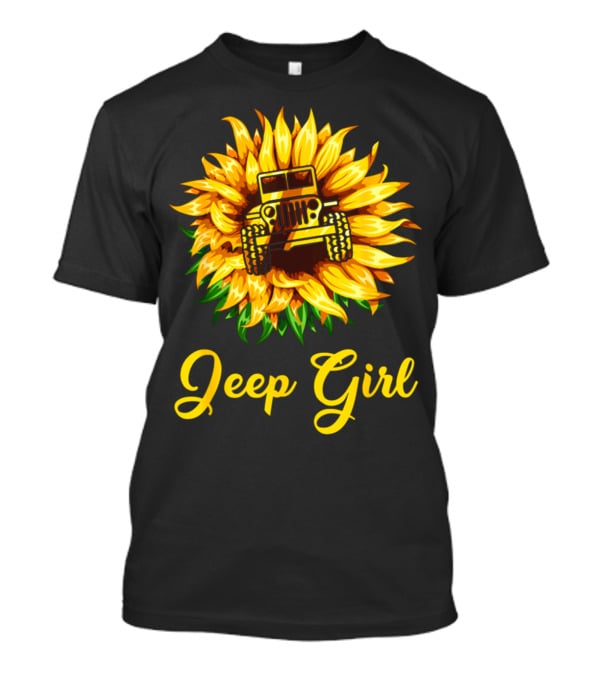 Jeep Girl Sunflower Adventure T-Shirt