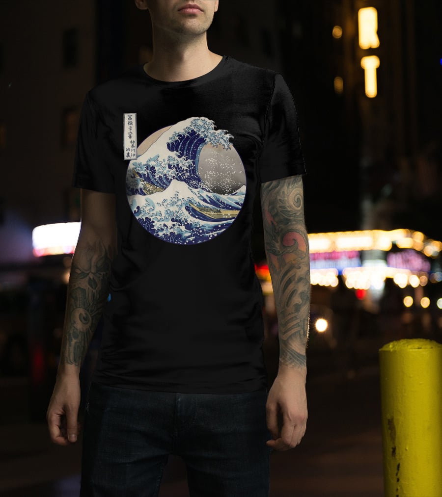 Kanagawa Japanese The Great Wave Off Kanagawa Classic Ukiyo-e T-Shirt