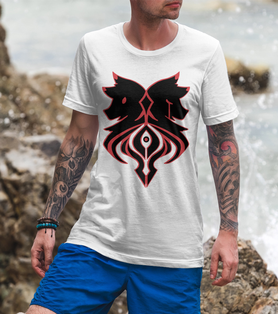 Aaron Lycan Twin Wolf Emblem T-Shirt