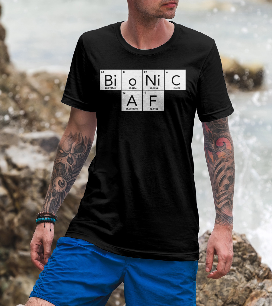 Bionic AF Periodic Table Elements Inspired Surgery Replacement Hos T-Shirt