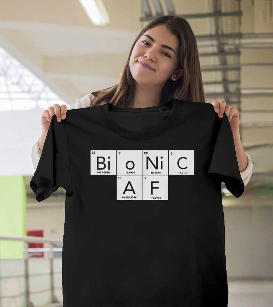 Bionic AF Periodic Table Elements Inspired Surgery Replacement Hos T-Shirt