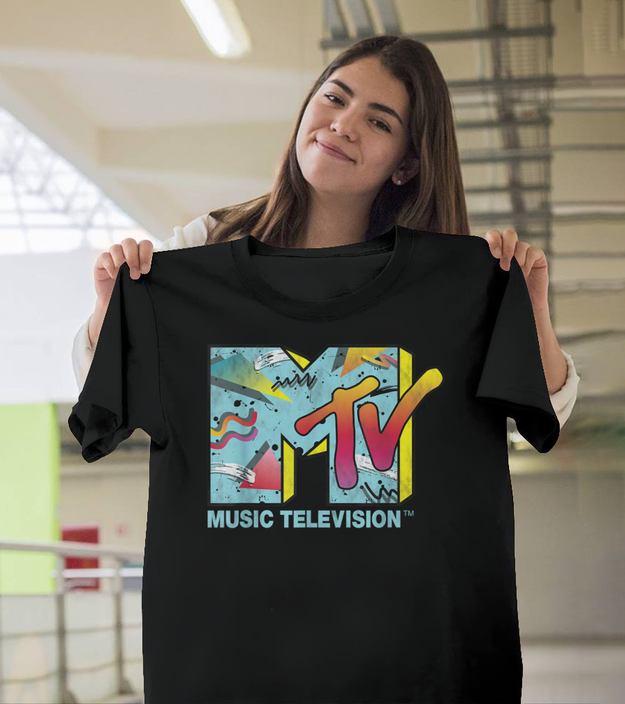 MTV Music Television Vibrant Retro 80s T-Shirt