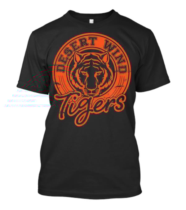 Desert Wind Middle School Tigers Distressed Logo DWMS T-Shirt