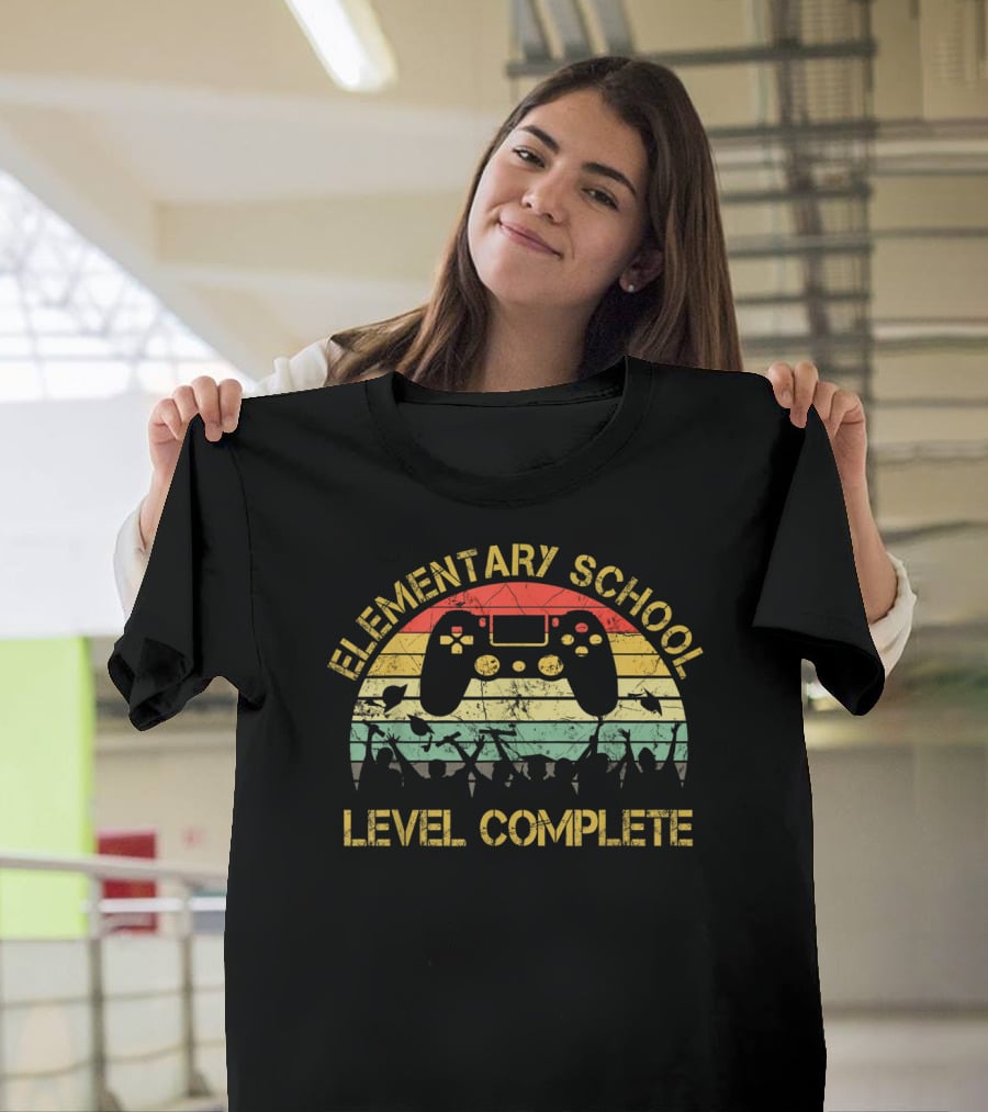 Elementary School Level Complete Gamer Graduation T-Shirt