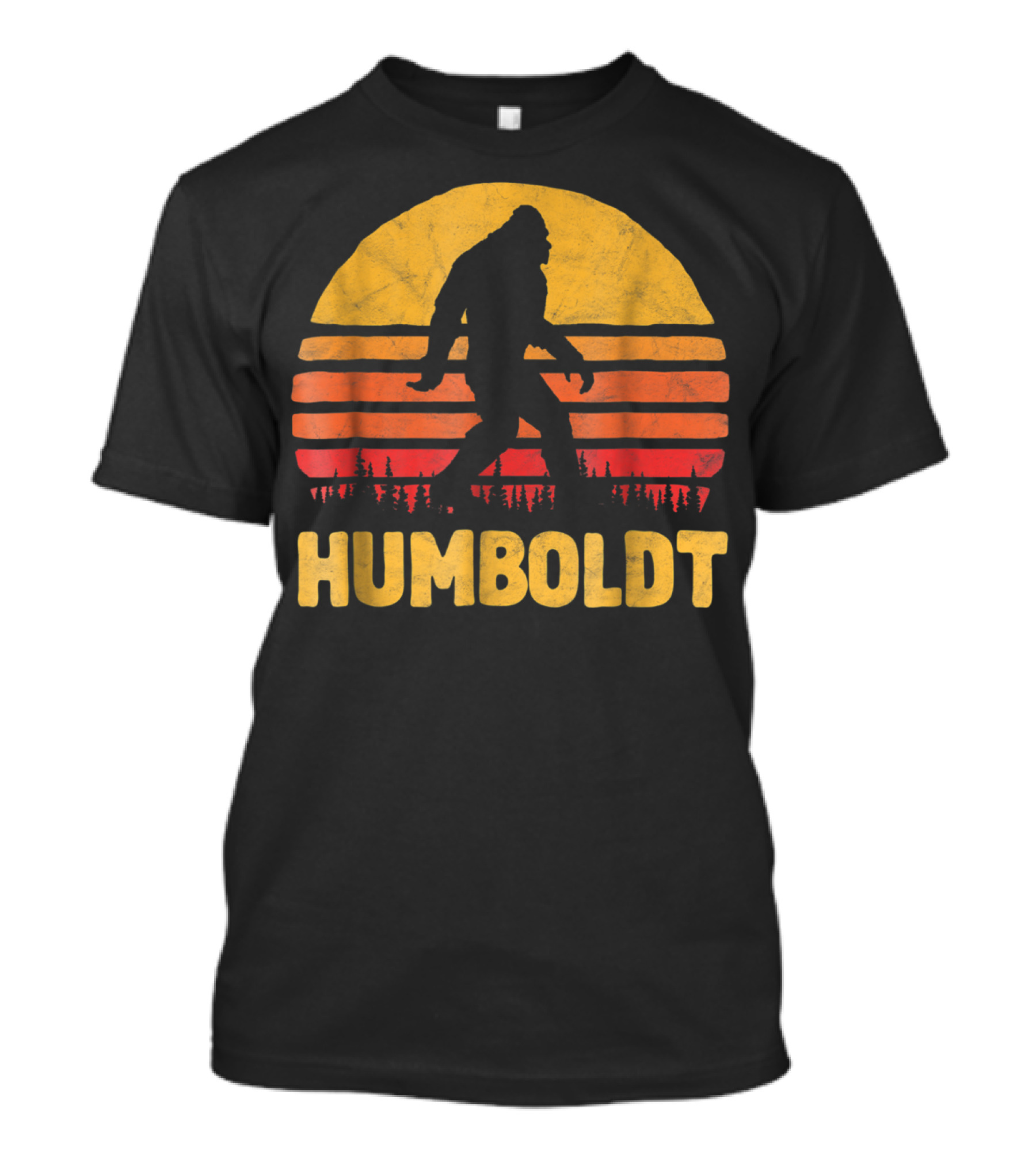 Humboldt Bigfoot Vintage Sasquatch Sunset T-Shirt