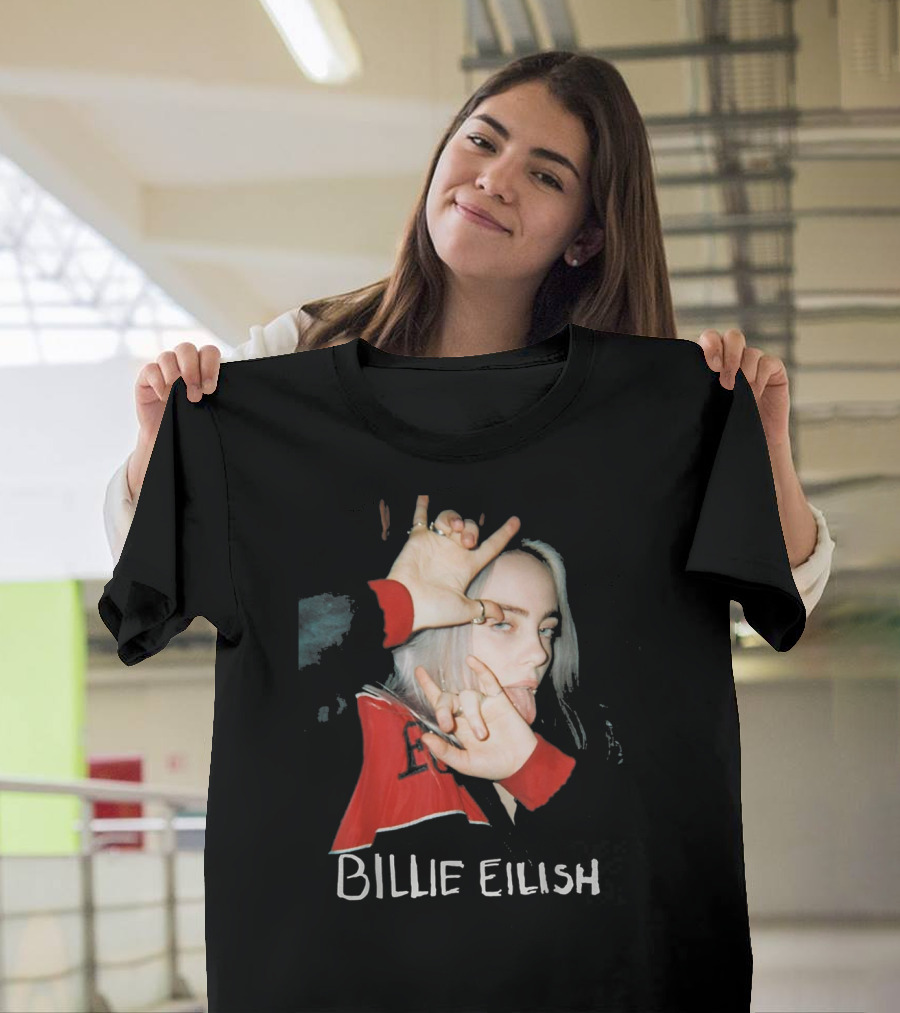 BILLIE EILISH Photo With Hand Sign T-Shirt