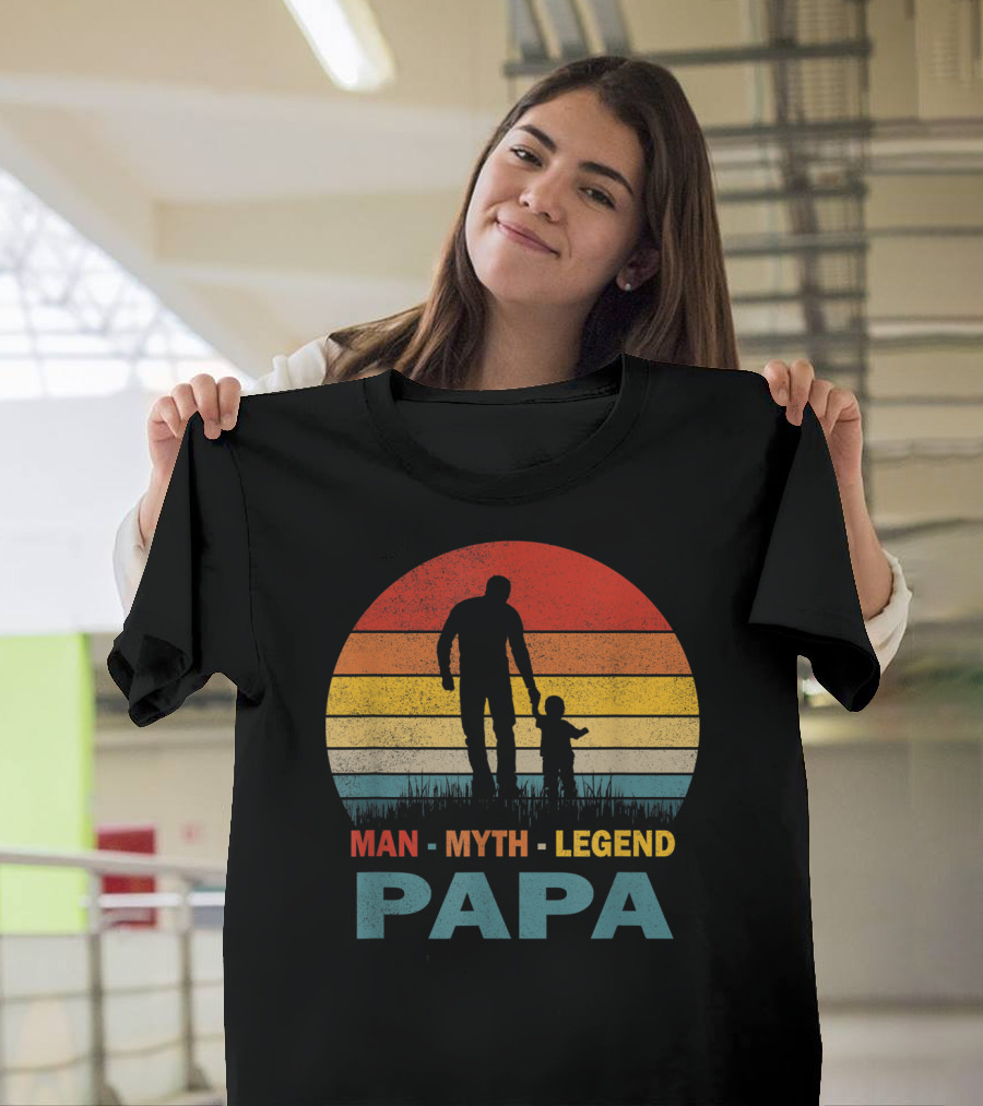 PAPA Man Myth Legend Mens Papa T-Shirt