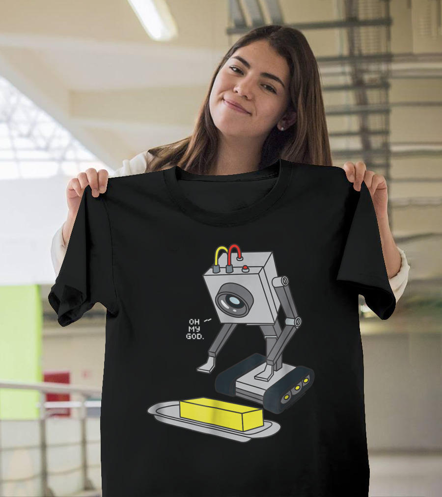 Rick and Morty Pass The Butter Oh My God Robot Scene T-Shirt