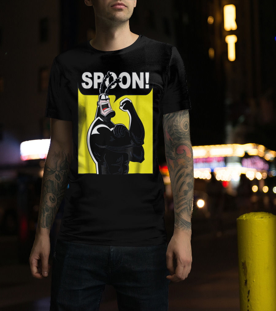 SPOON Tick Character Shouting Classic Comic T-Shirt