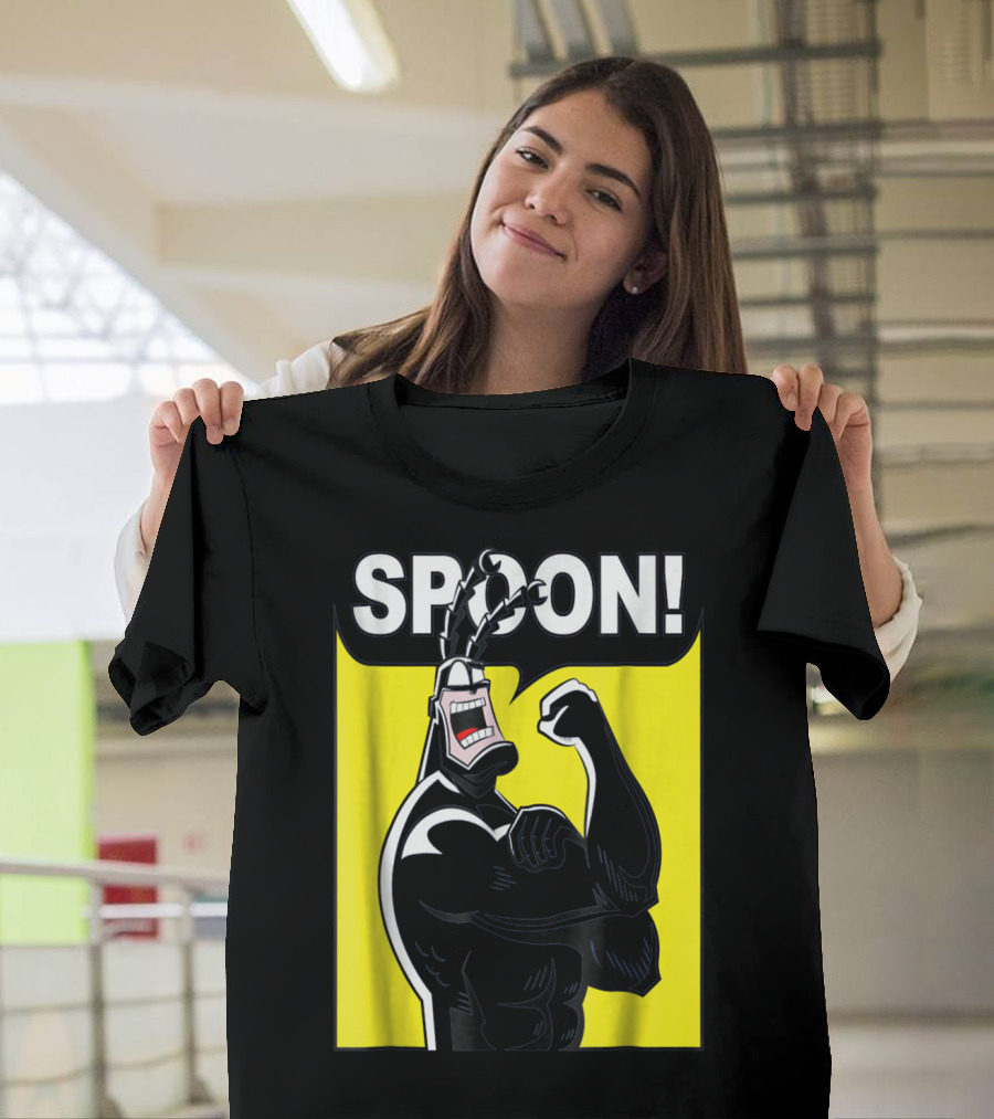 SPOON Tick Character Shouting Classic Comic T-Shirt
