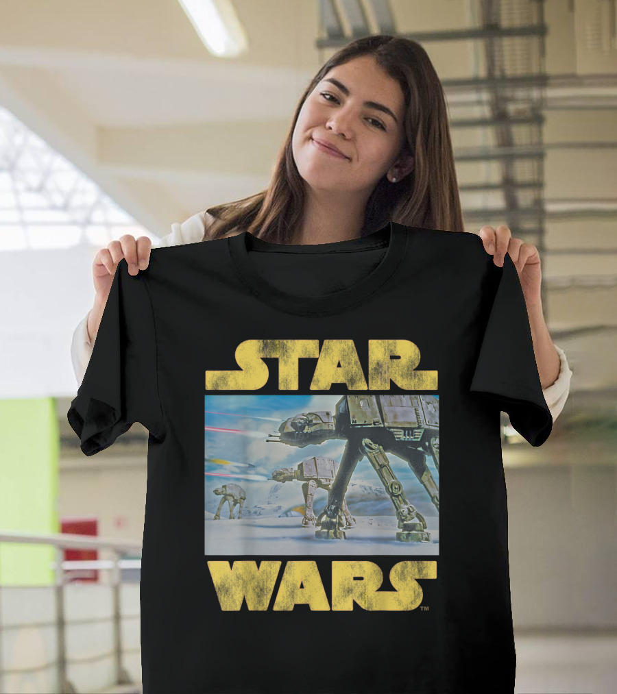 Star Wars Vintage Imperial AT-AT Battle of Hoth Scene T-Shirt