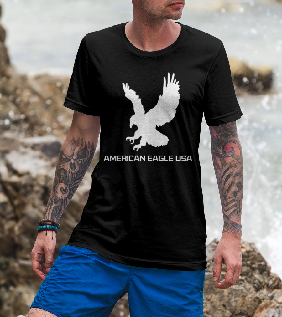 American Eagle USA Iconic Emblem T-Shirt