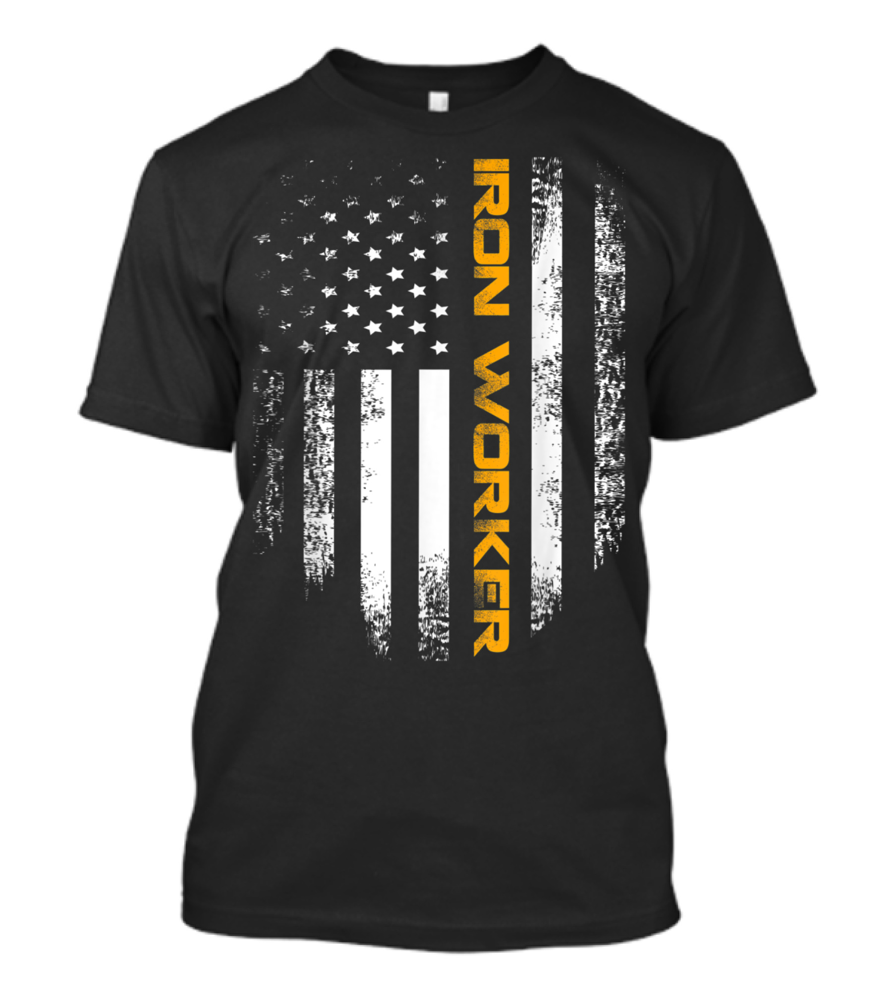 Vintage American USA Flag Iron Worker T-Shirt
