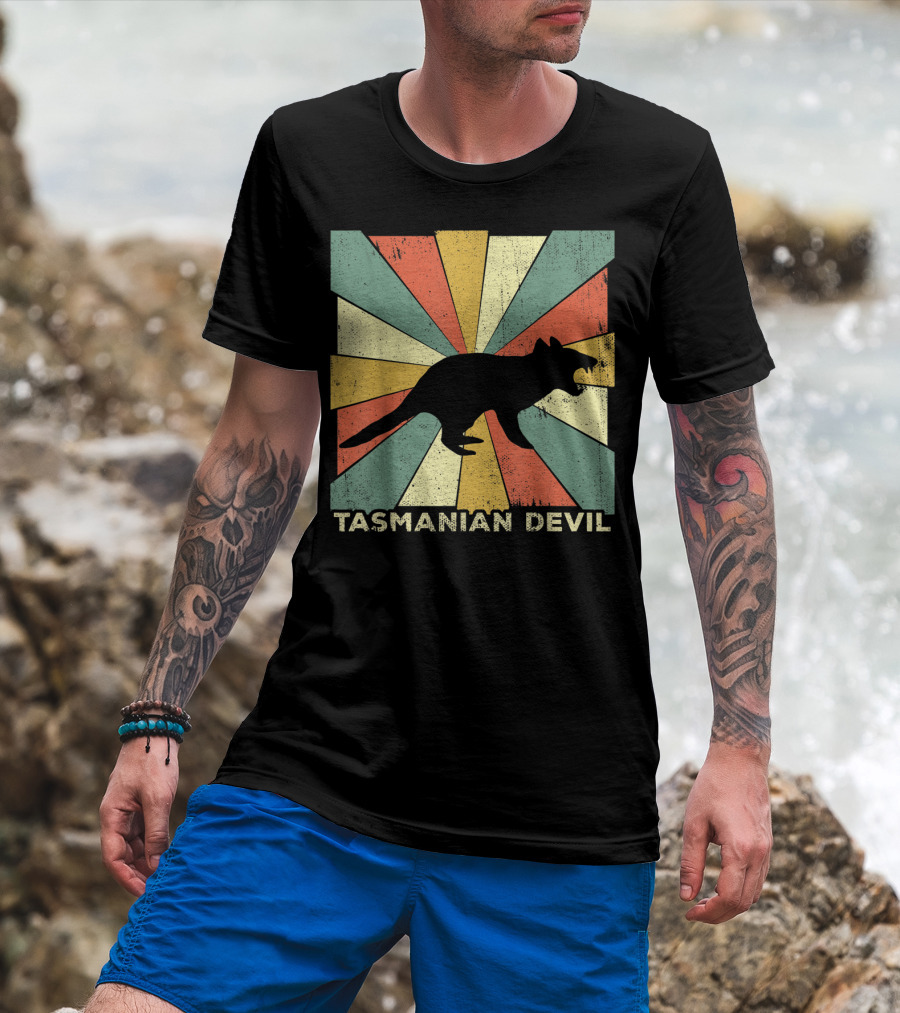 Vintage Tasmanian Devil Lover Style Animal Retro T-Shirt