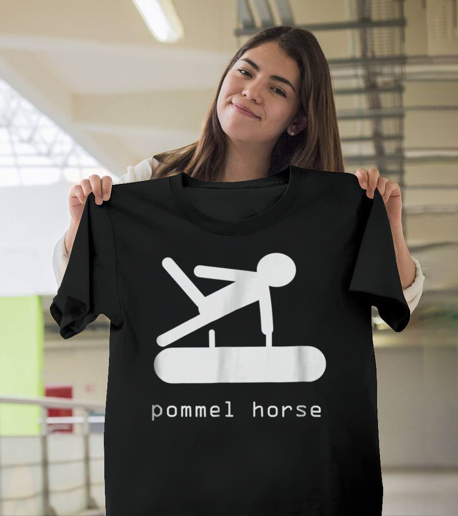 Gipsys Men Gymnastics Pommel Horse Event Stick Figure T-Shirt
