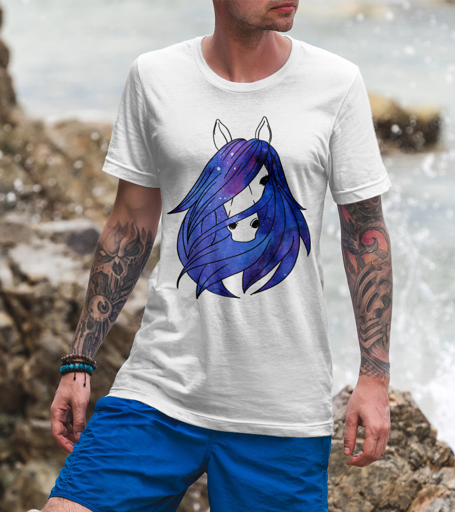 Galaxy Horse Mystical Equestrian For Girls With Starry Mane T-Shirt