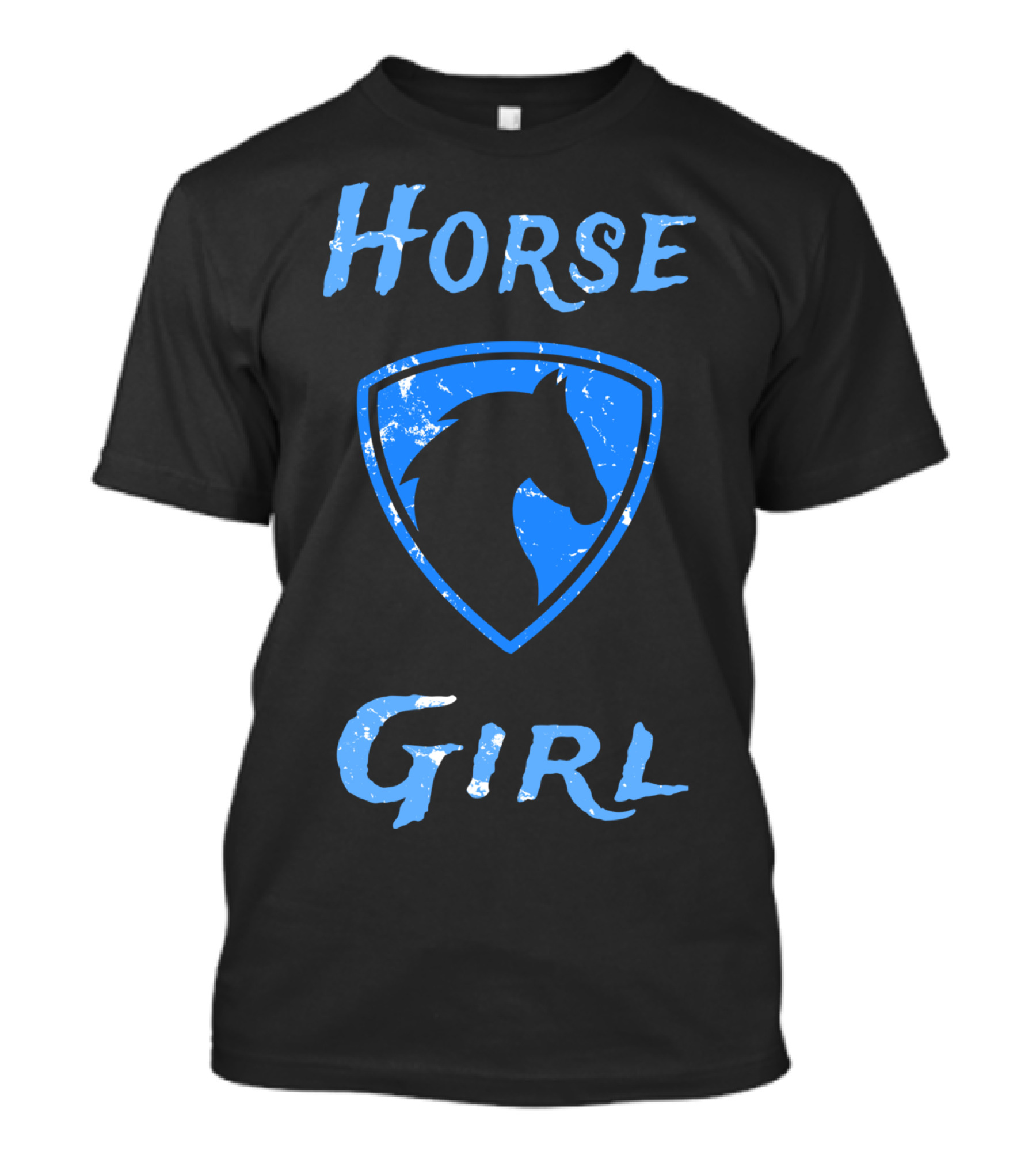 Horse Girl Blue Badge T-Shirt