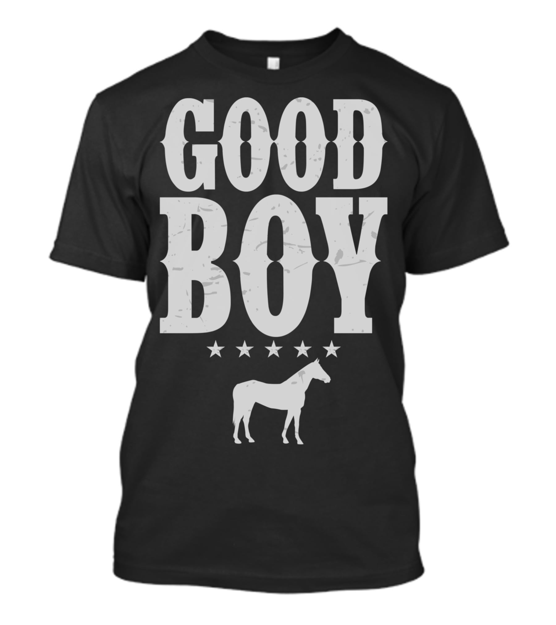 Good Boy Horse Lovers Funny Cowboy Gaming Stars T-Shirt