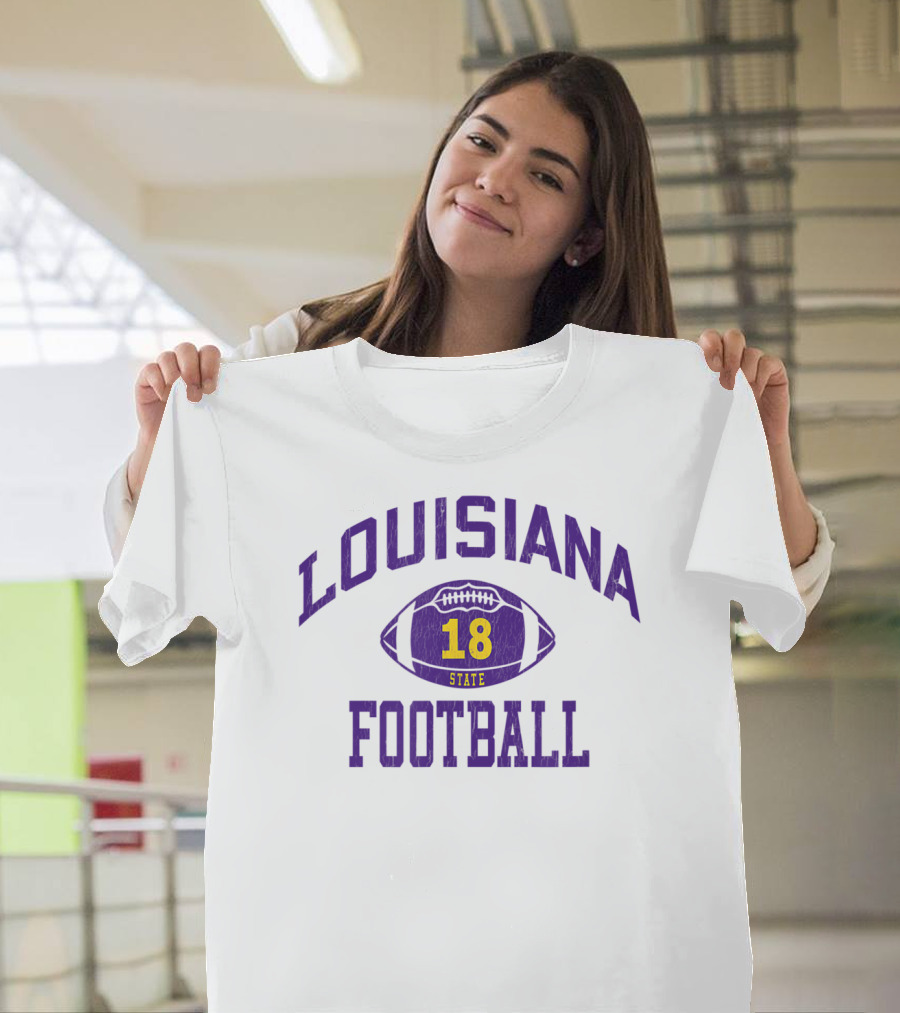 Louisiana State 18 Football Classic Number T-Shirt