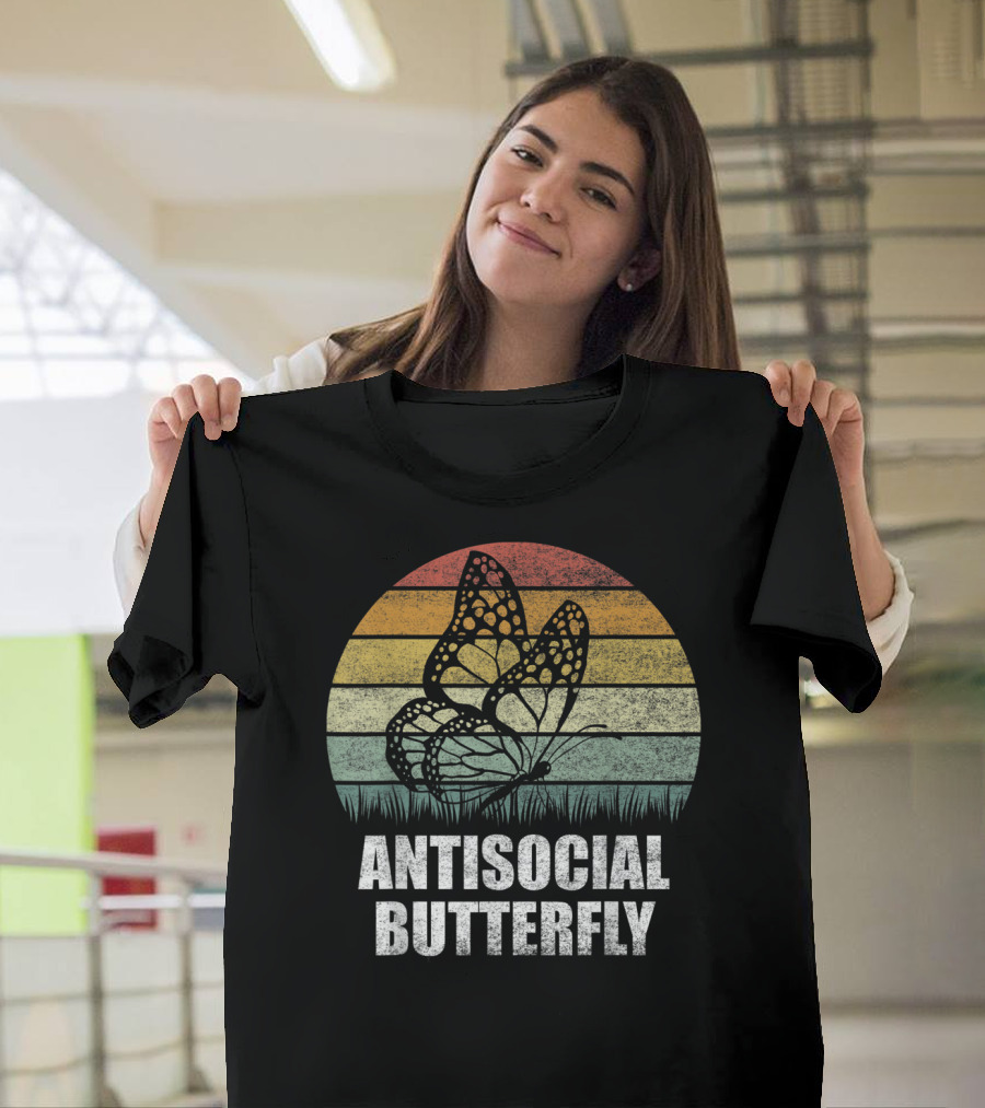 Antisocial Butterfly Vintage Sunset T-Shirt
