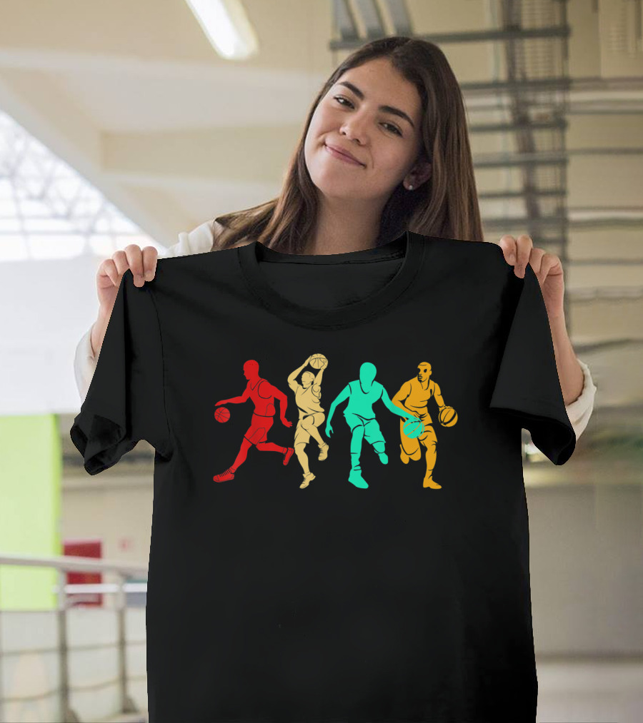Classic Vintage Style Basketball Player T-Shirt