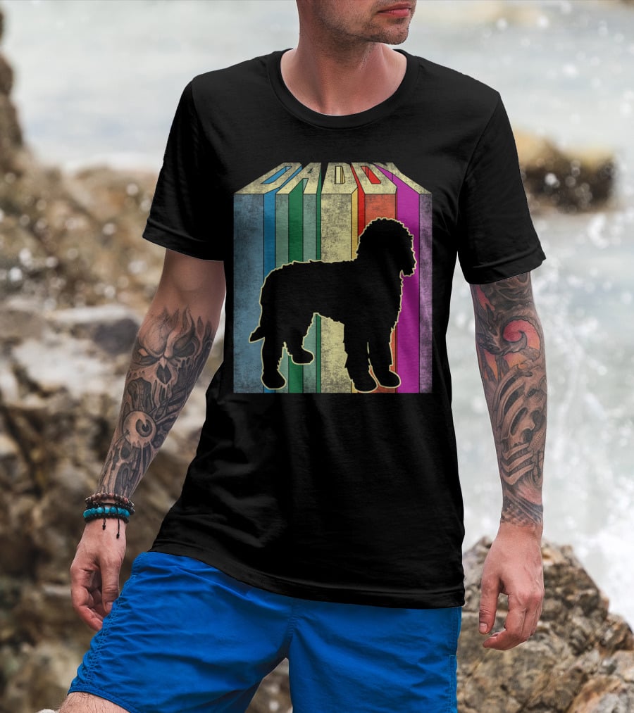 Daddy Multicolor Silhouette Doodle T-Shirt