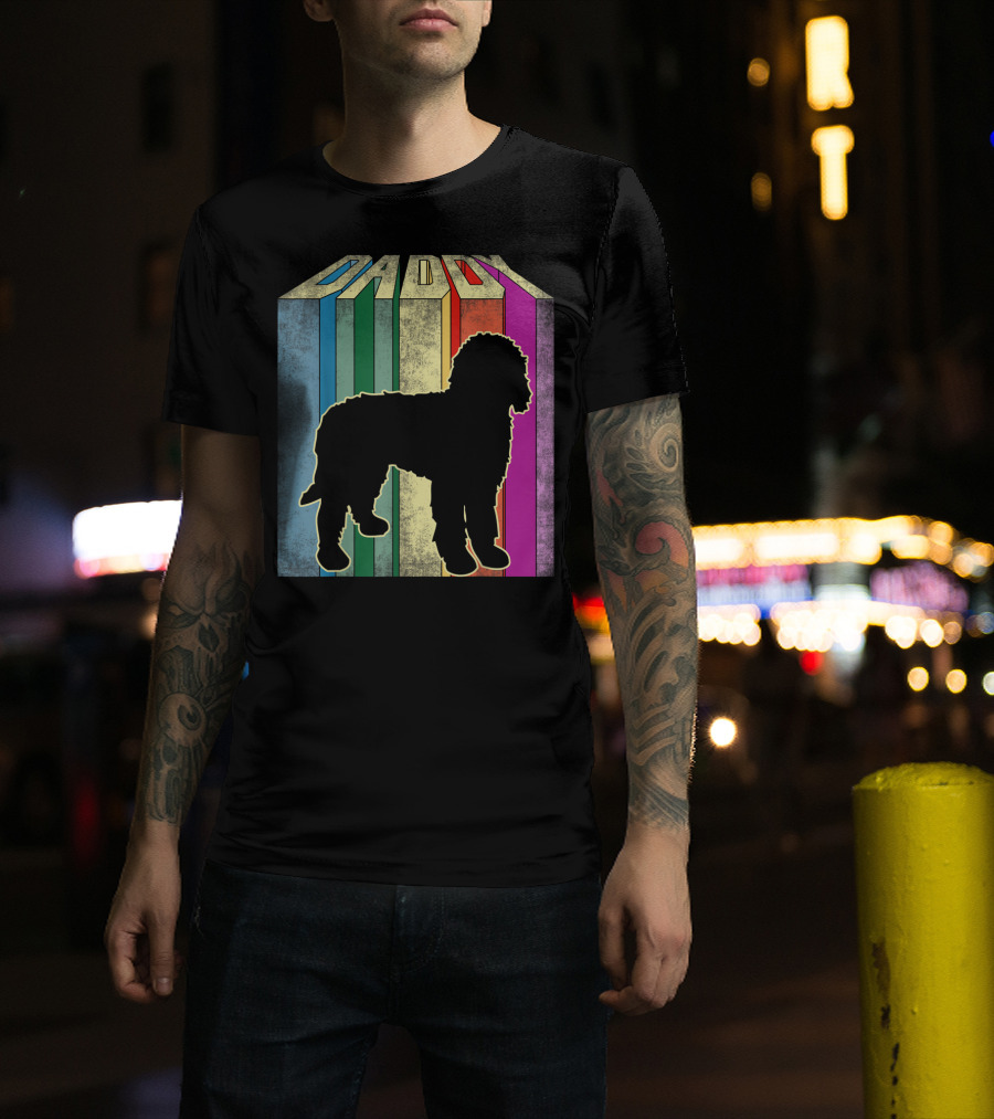 Daddy Multicolor Silhouette Doodle T-Shirt