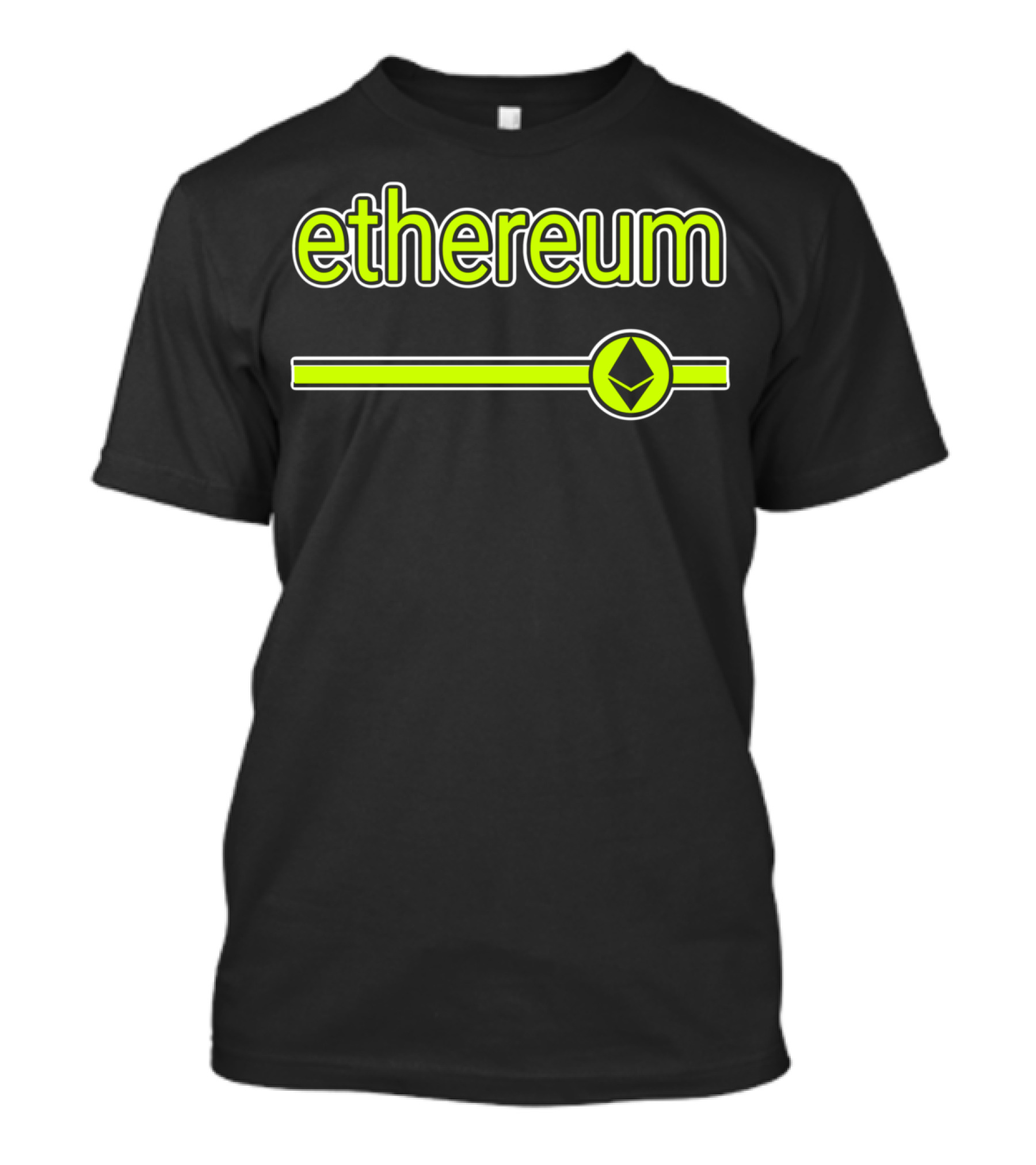 Ethereum Stripe Vintage Classic Eth Symbol Retro T-Shirt