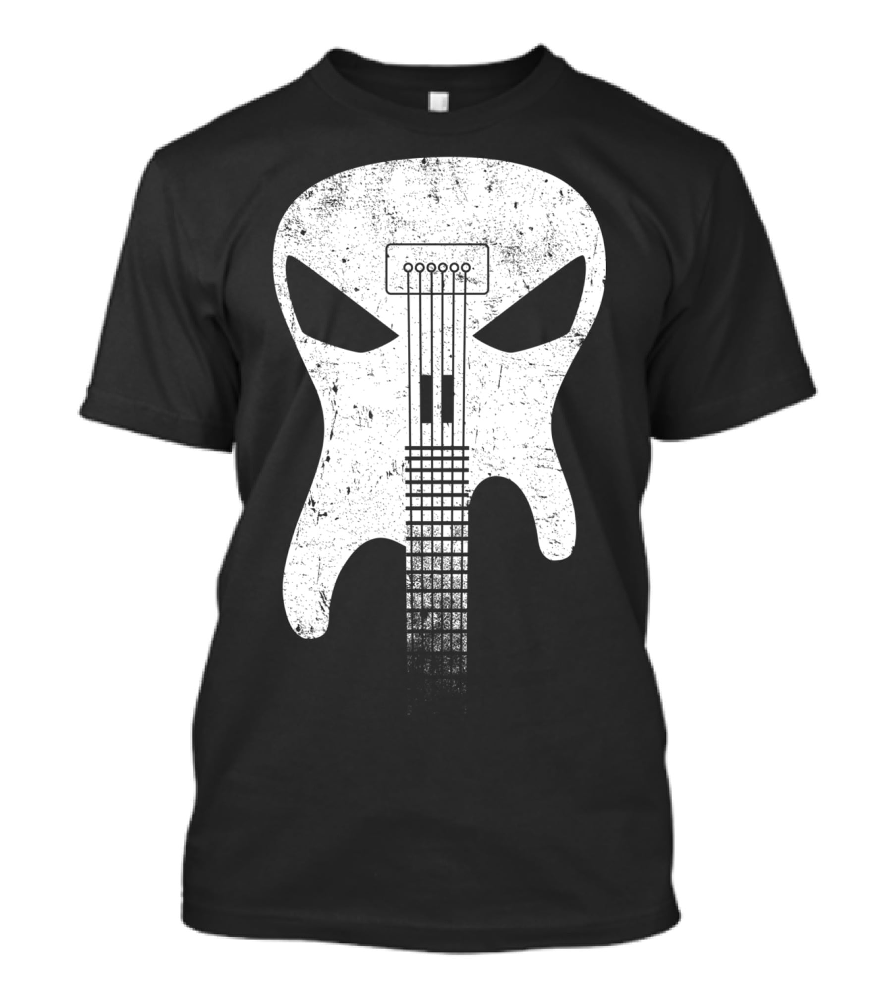 Guitar Skull Monster Classic Rock Music T-Shirt