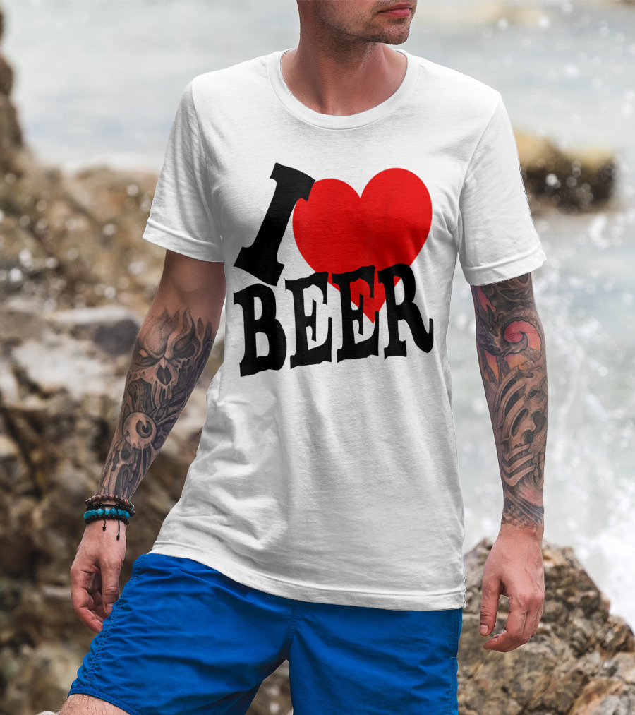 I Love Beer Cool Classic Party Lover T-Shirt