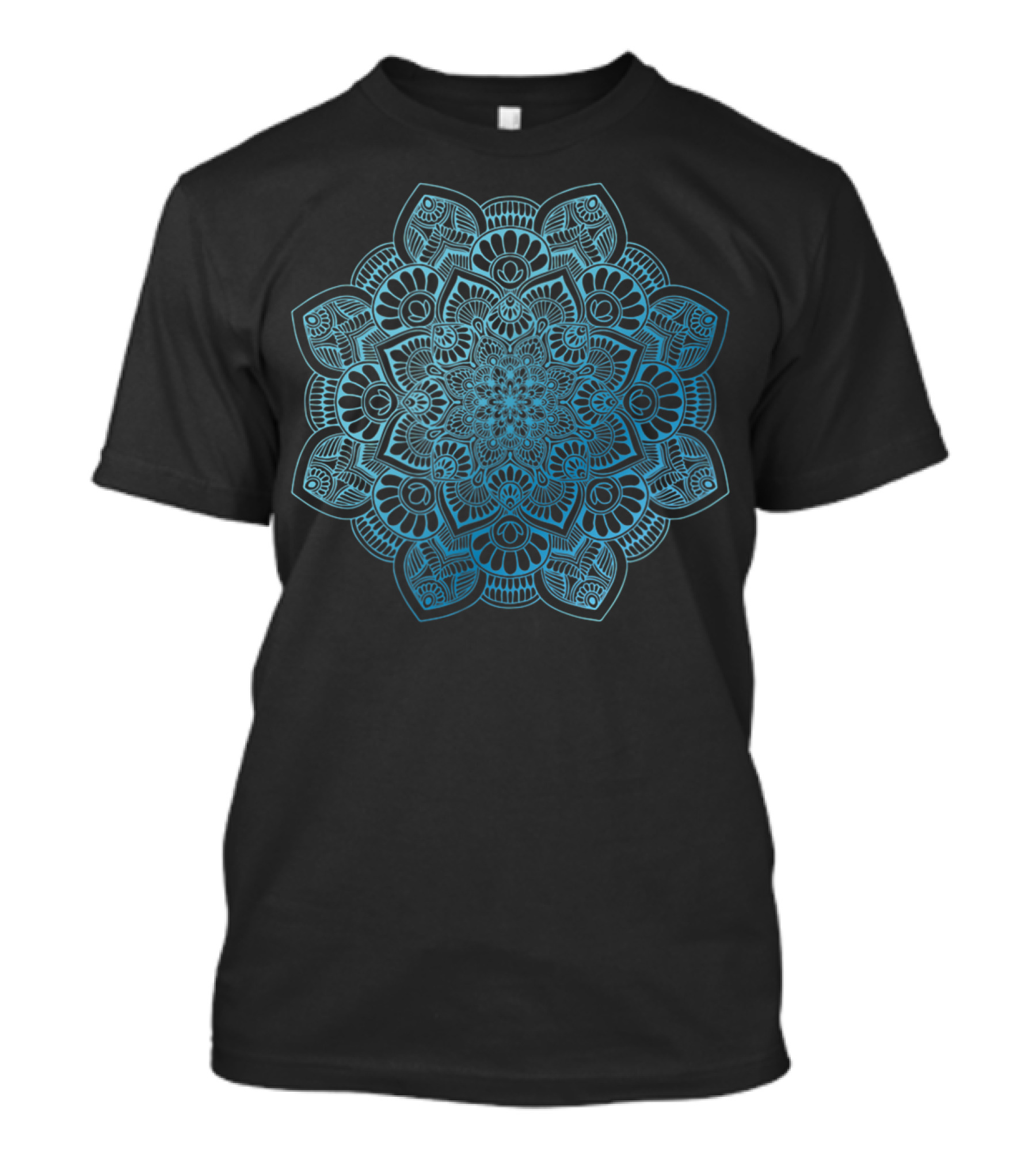 Mandala Flower Classic Blue T-Shirt