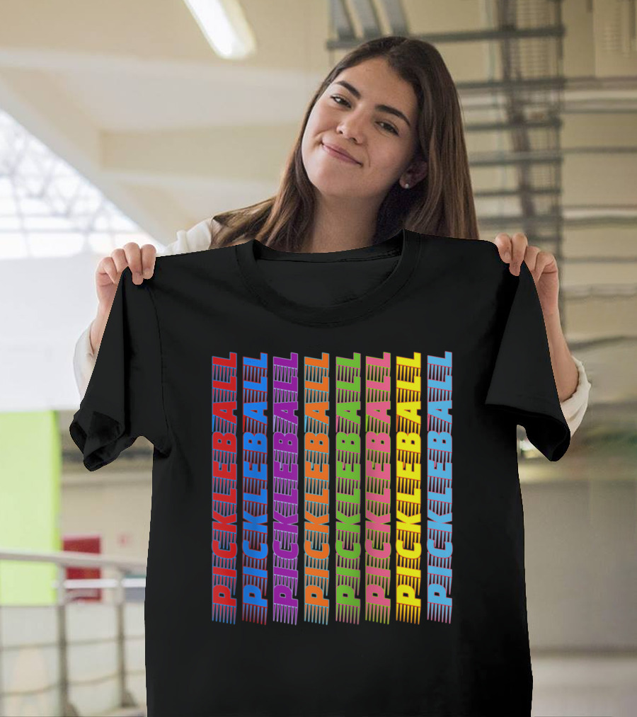 Pickleball Classic Multi-Colored T-Shirt