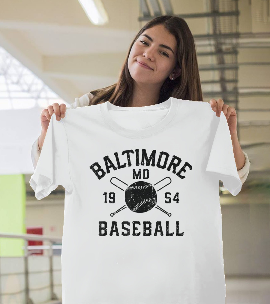 Baltimore MD Baseball 1954 Vintage Oriole T-Shirt