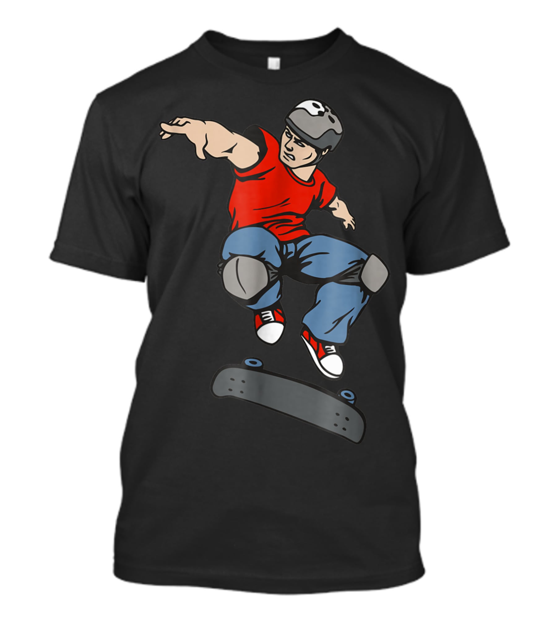 Best Skateboarder Jumping Action Skateboard T-Shirt