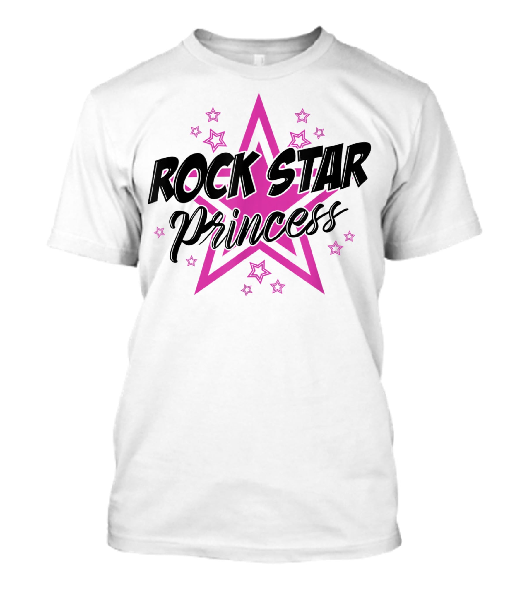Rockstar Princess Pink Star Sassy Cool T-Shirt