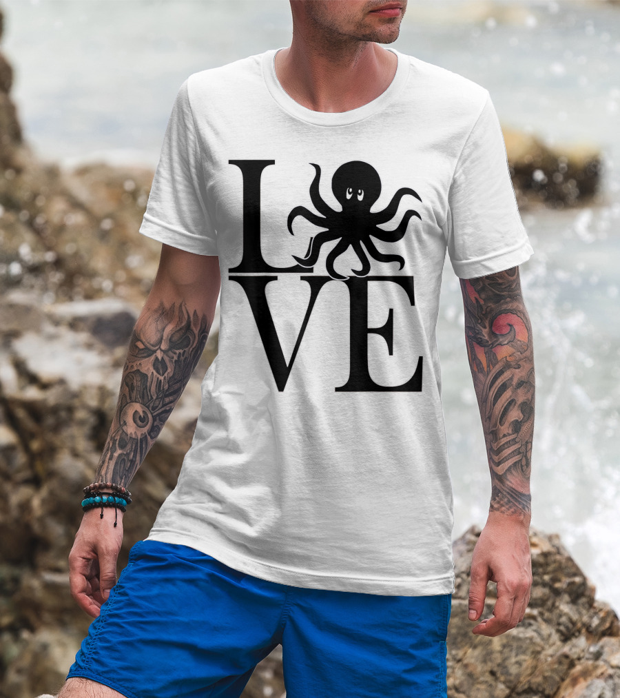 LOVE Octopus Dive Dive Dive T-Shirt